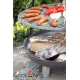 Grill stal czarna 70cm na trójnogu 180cm + palenisko Bali 80cm