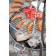 Grill stal czarna 70cm na trójnogu 180cm + palenisko Bali 80cm