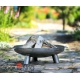 Grill stal czarna 70cm na trójnogu 180cm + palenisko Bali 80cm