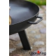 Grill stal czarna 50cm na trójnogu 180cm + palenisko Polo 60cm